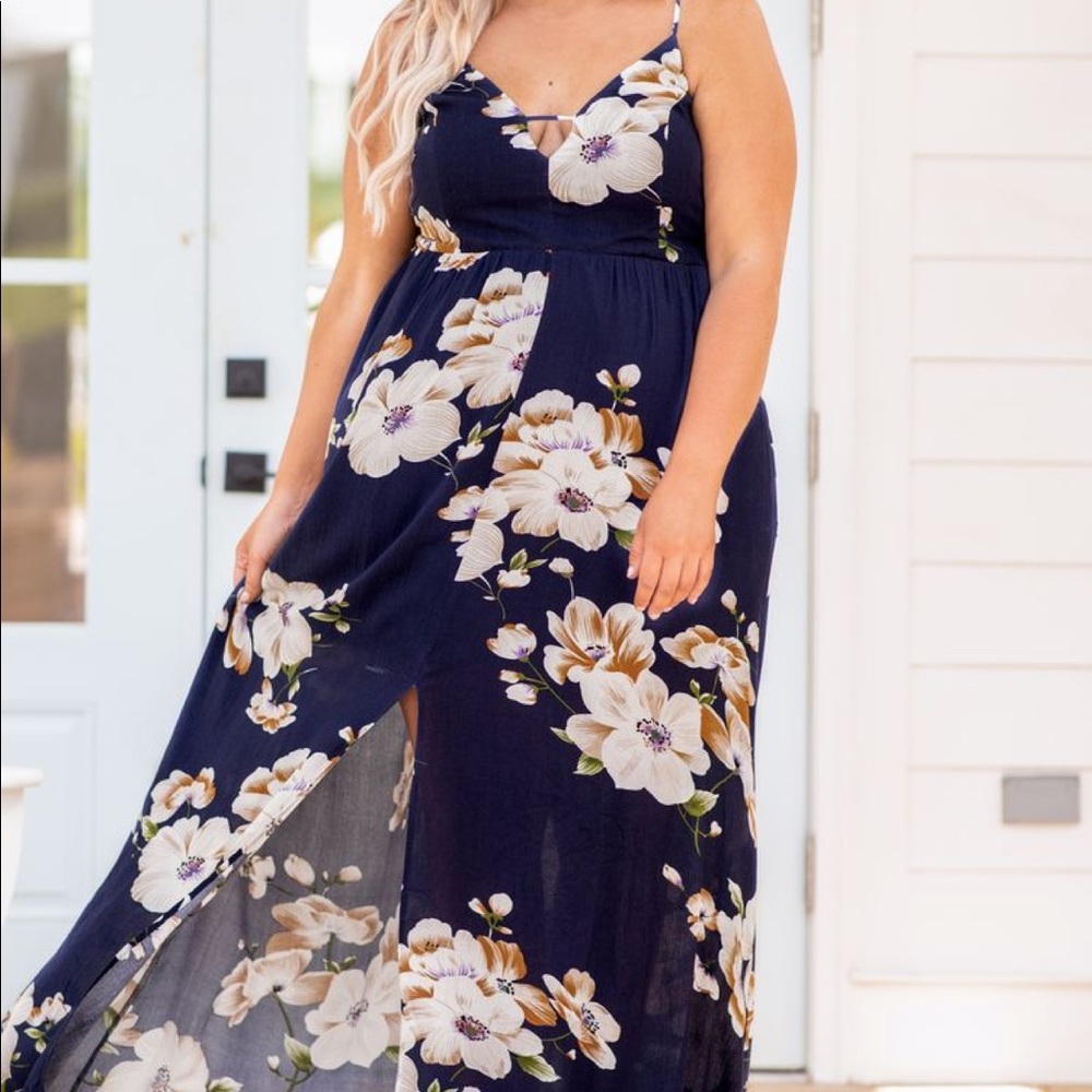Light of a Thousand Stars Dress, Navy